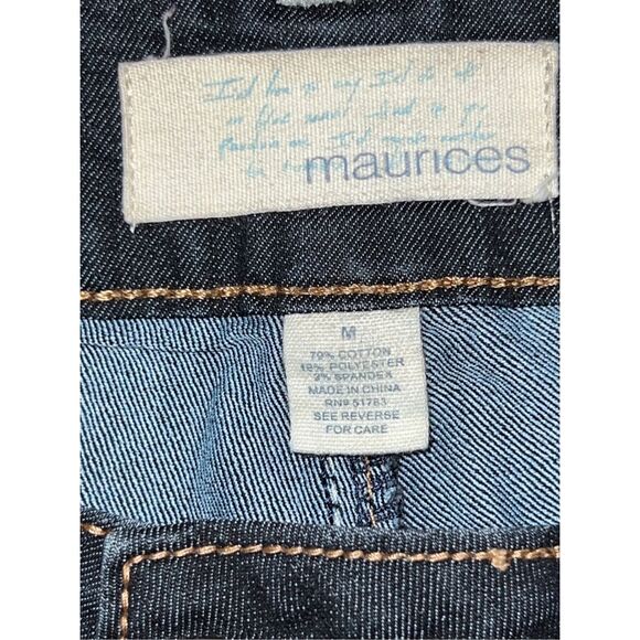 Maurices Dark Wash Capri Low Rise Capri Jeans Size Medium Waist 30 #112 - Picture 4 of 5